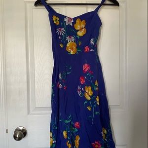 Blue Floral Cami Dress